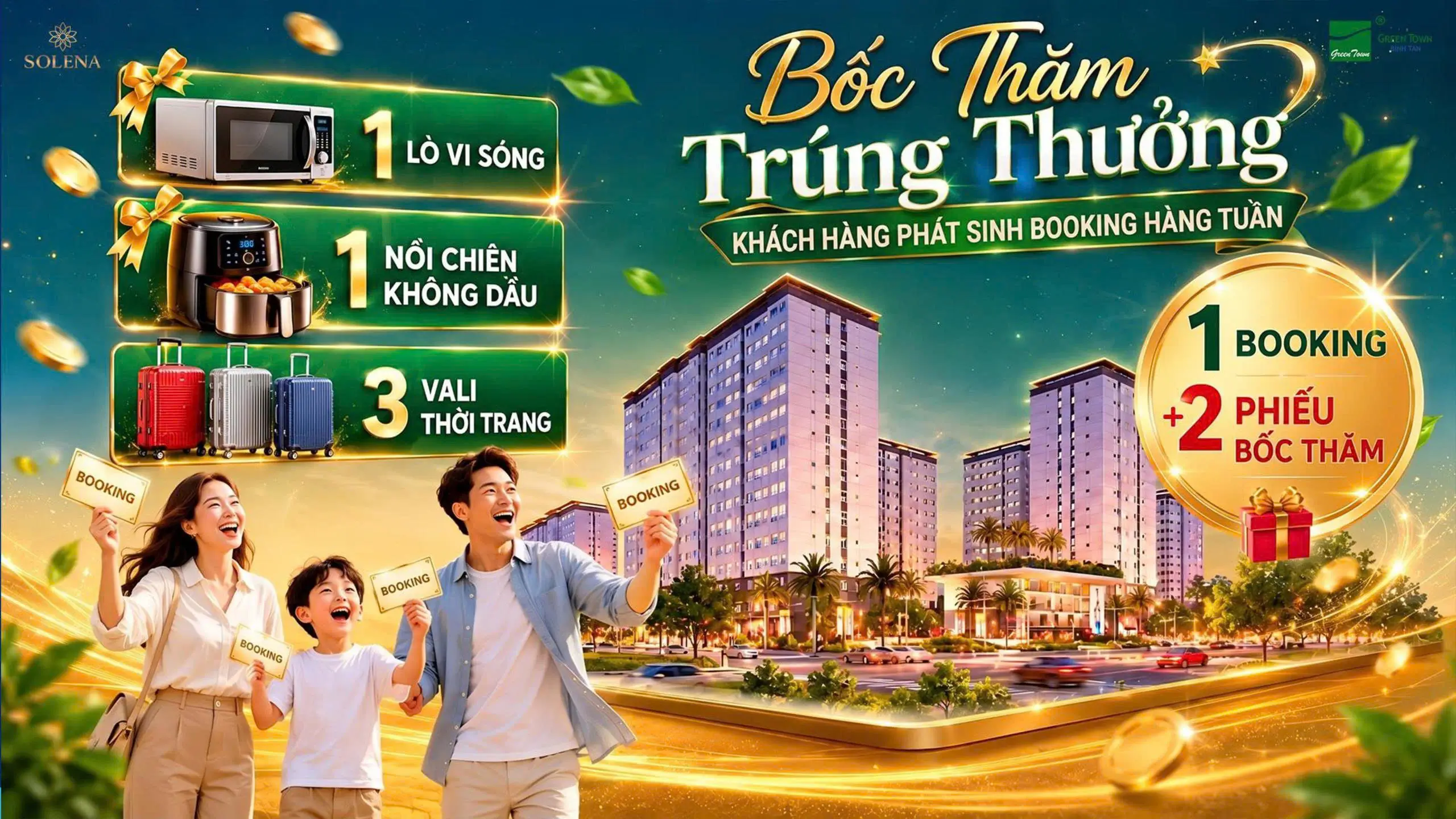 Bóc tham trúng thưởng khách hàng phát sinh Green Town Bình Tân
