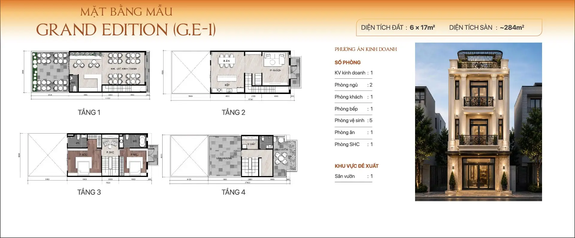 Mặt bằng mẫu grand edition GE1