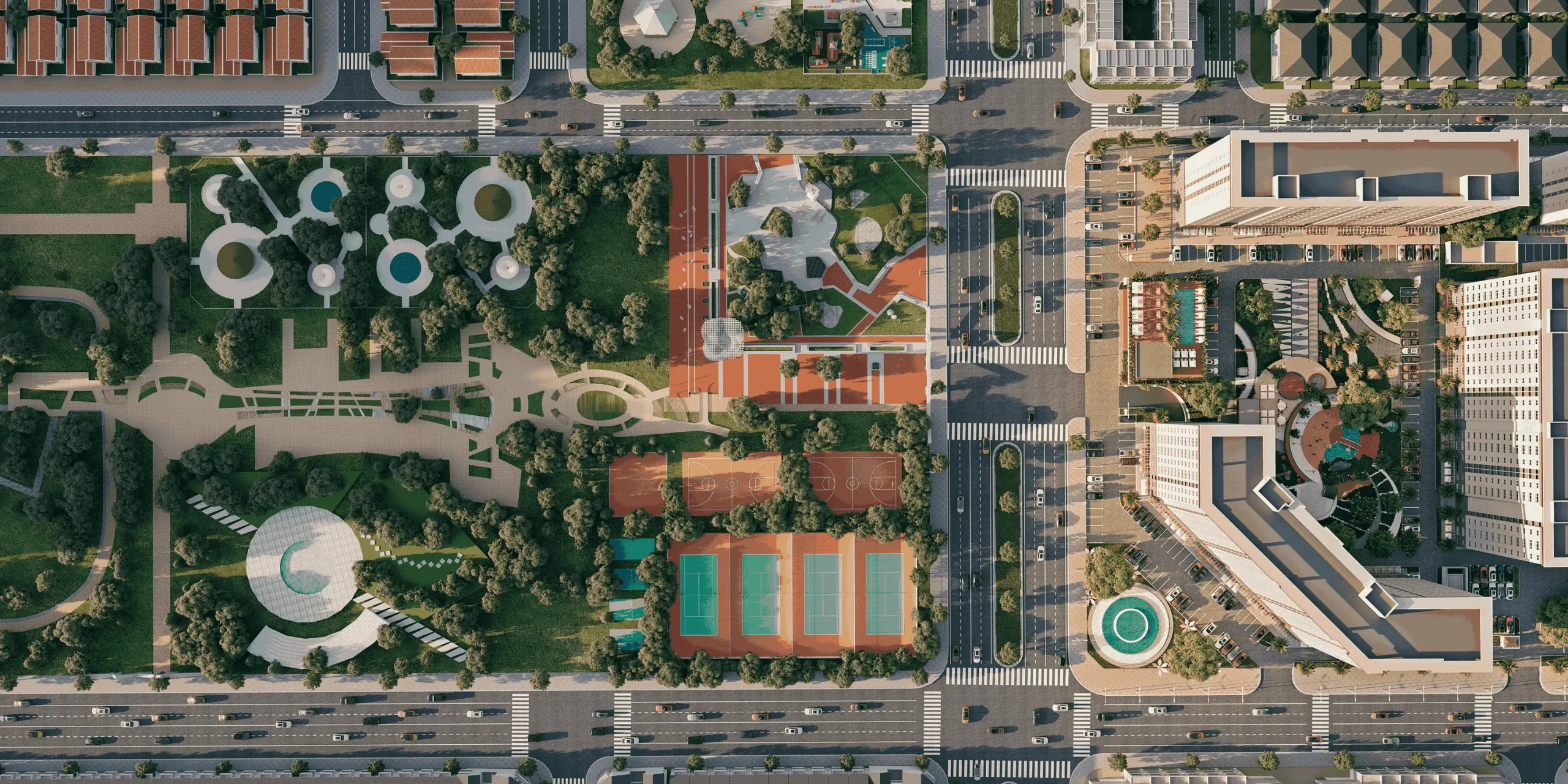 Mặt bằng tổng thể dự án Green Town Bình Tân