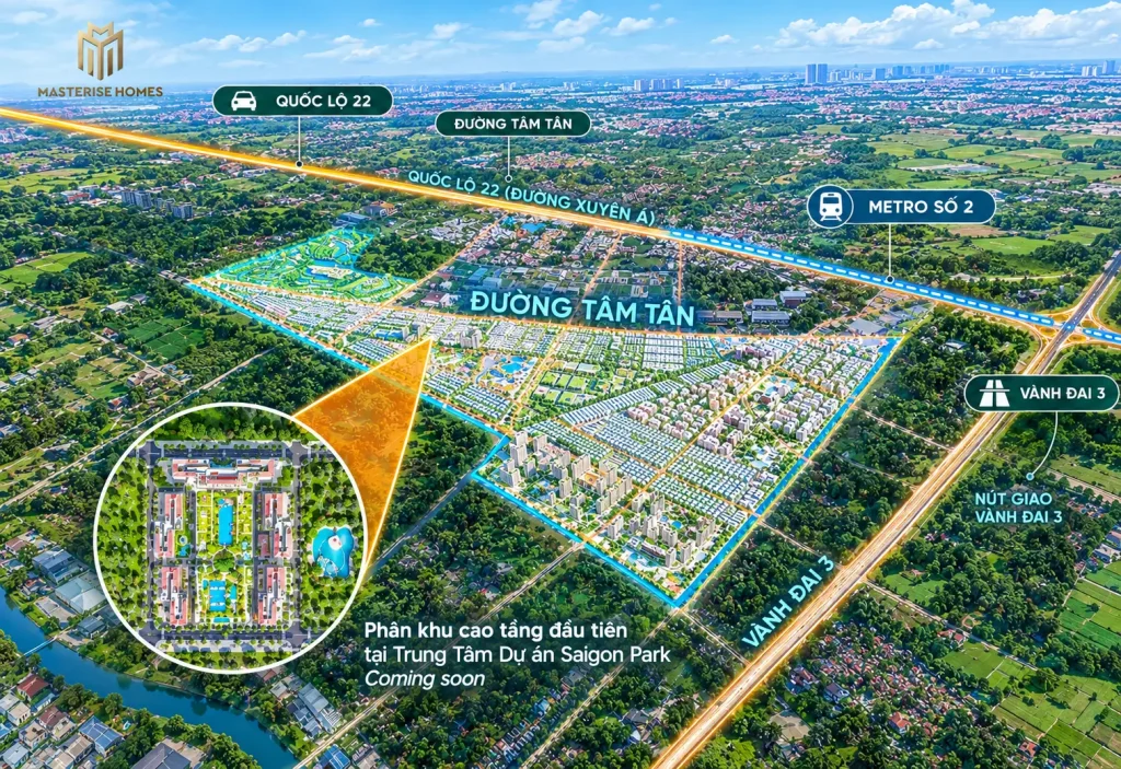 Minh họa kết nối Masterise Hóc Môn