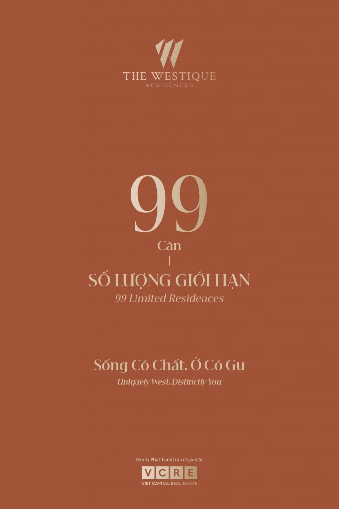 99 căn hộ số lượng có hạn tại The Westique Residences