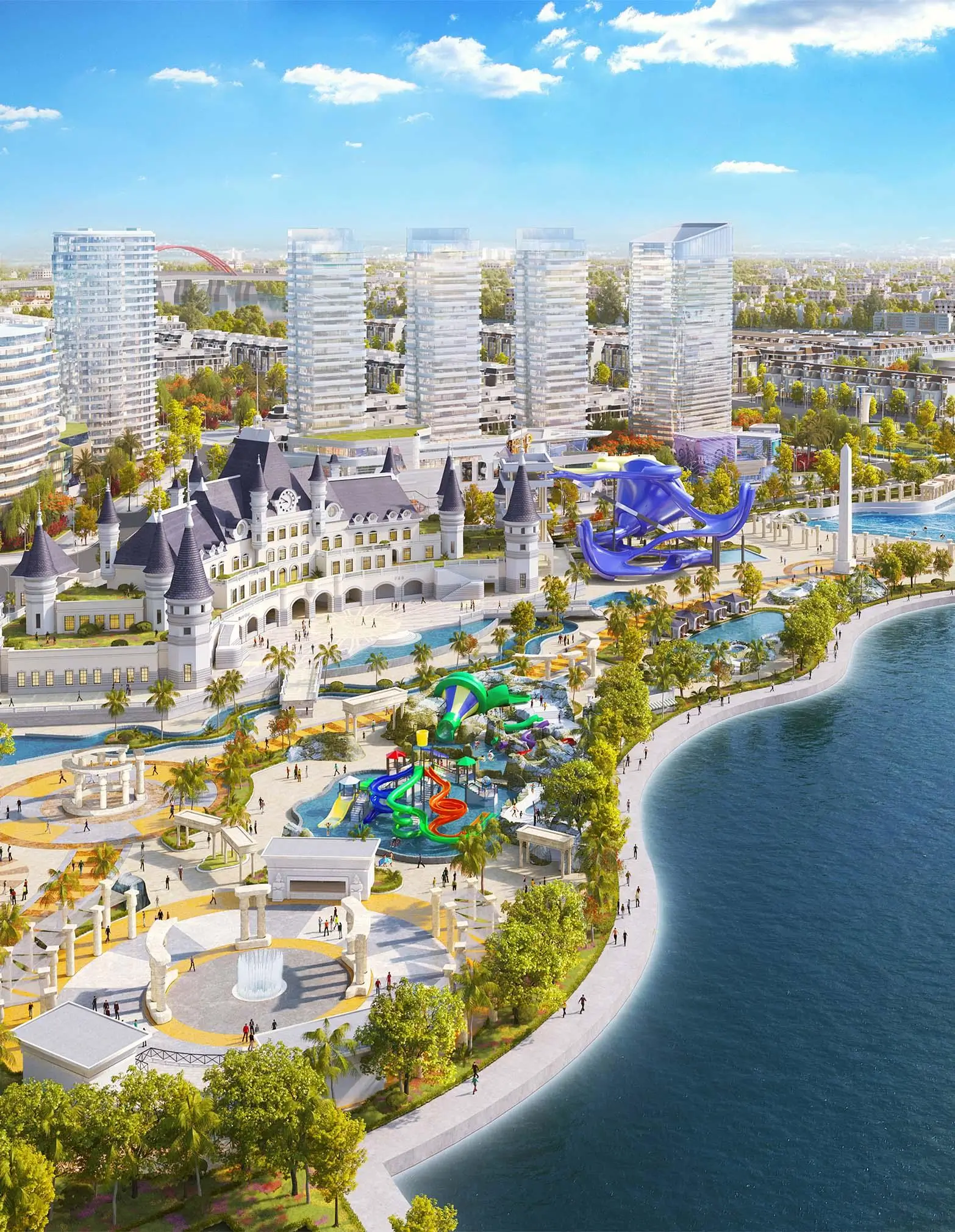cong vien giai tri ocean world tien ich van phuc city