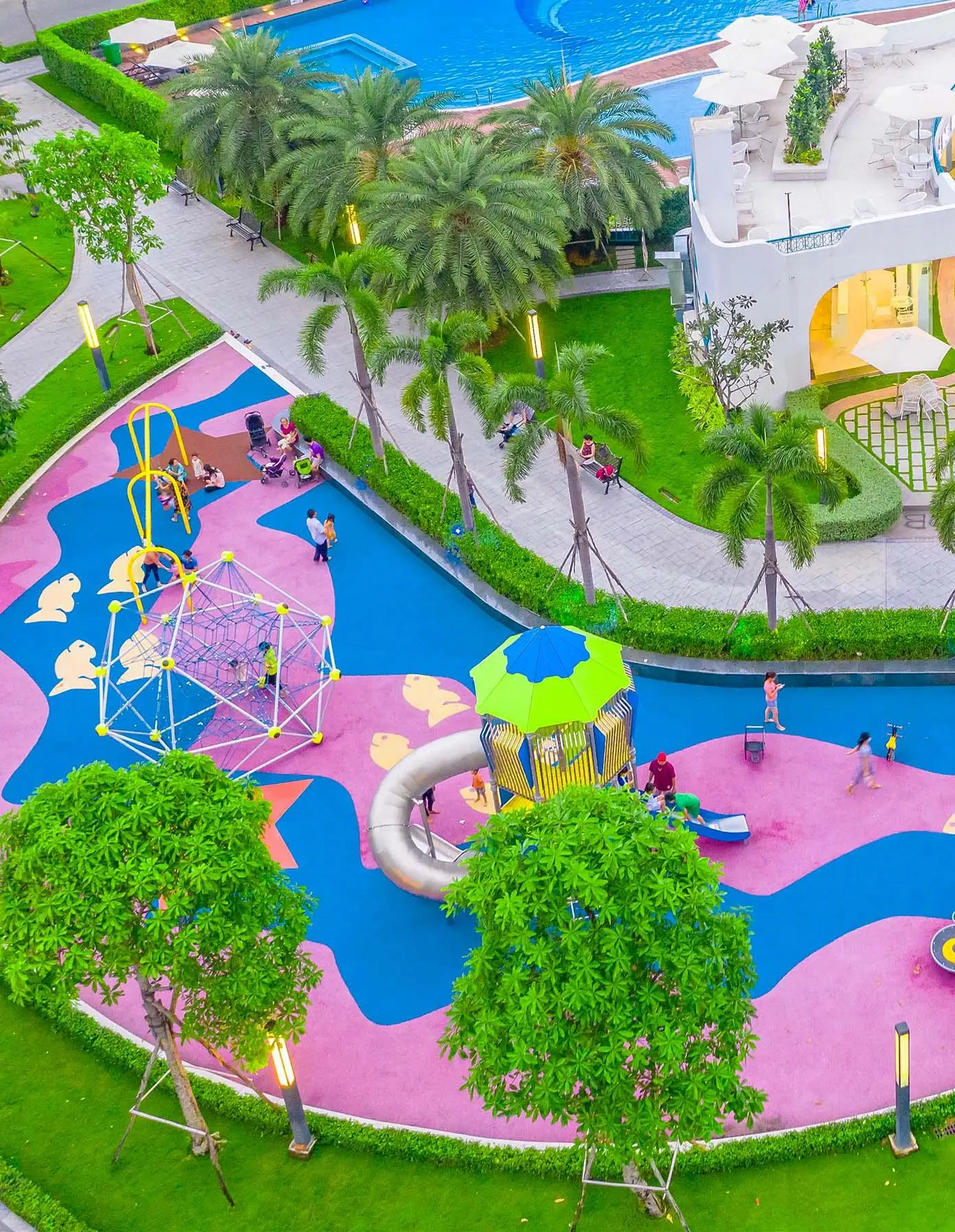 cong vien happy garden tien ich van phuc city