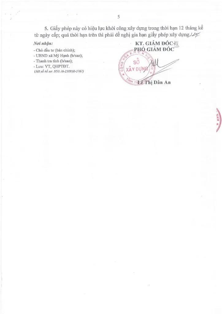 Giấy phép xây dựng số 818/GPXD The Ori Space