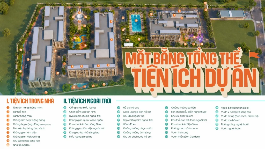 Mặt bằng tiên ích The Ori Space