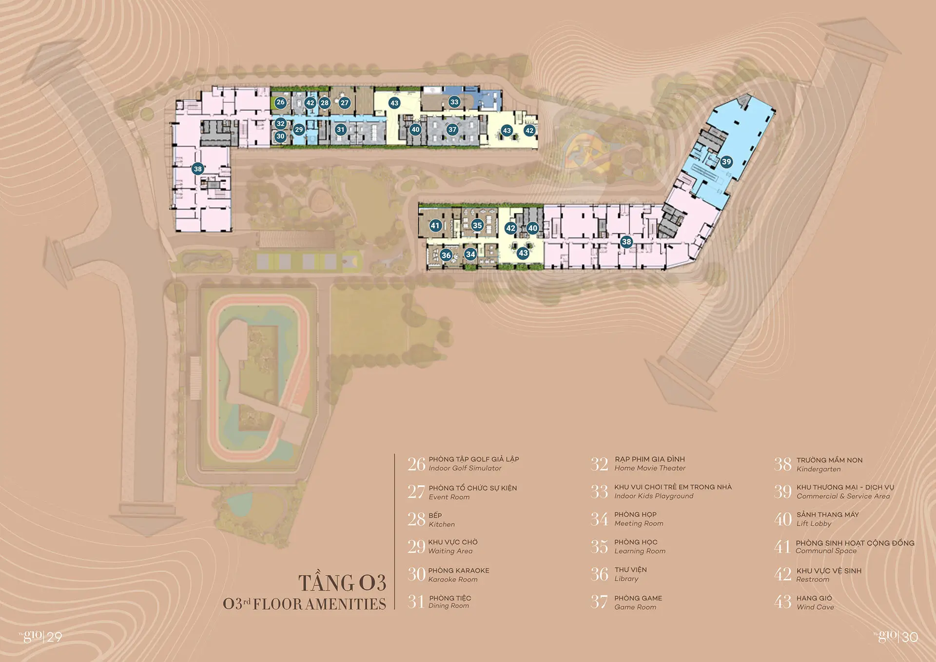 Mặt bằng tầng tiện ích dự án River Collection