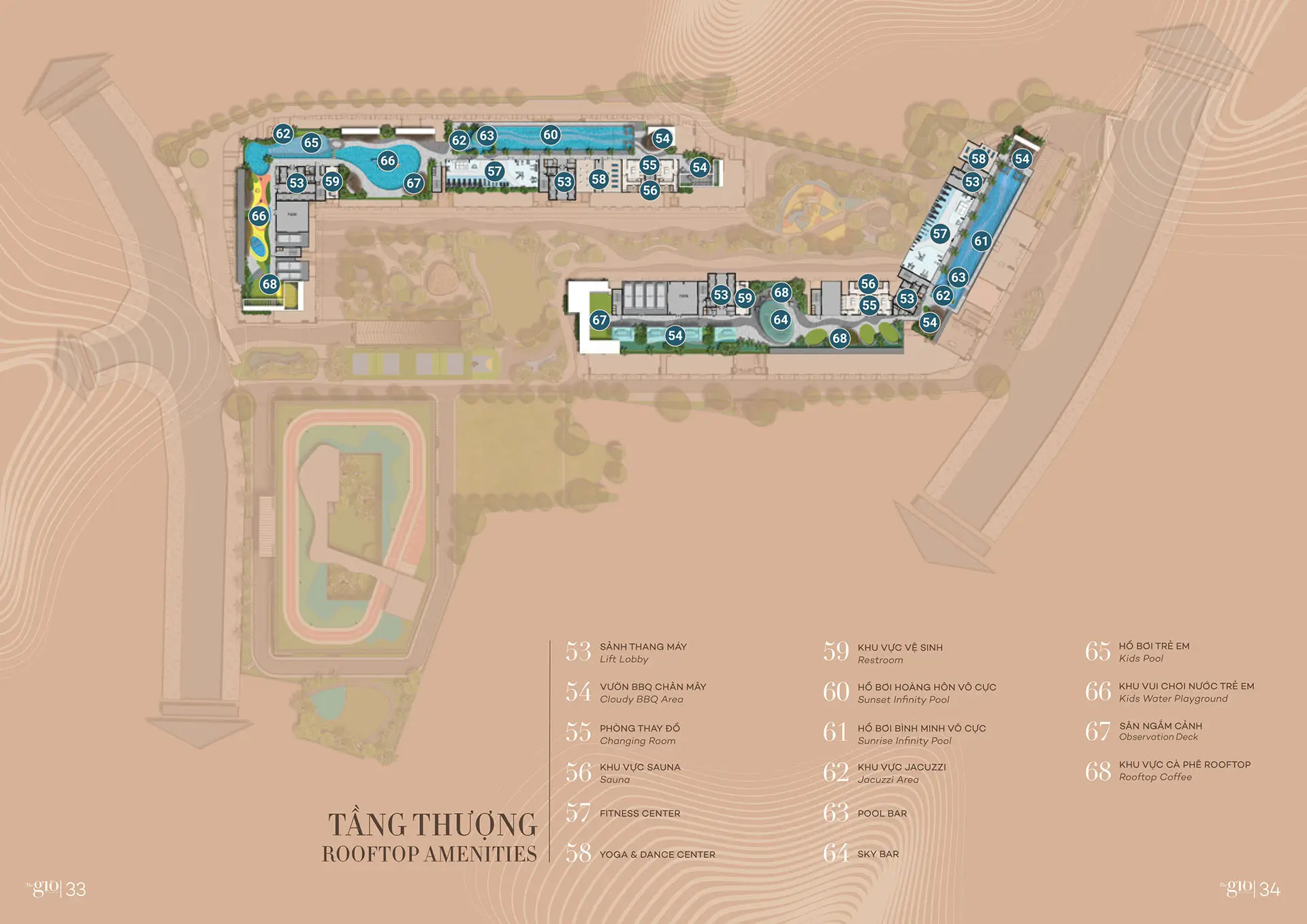 Mặt bằng tầng tiện ích dự án River Collection