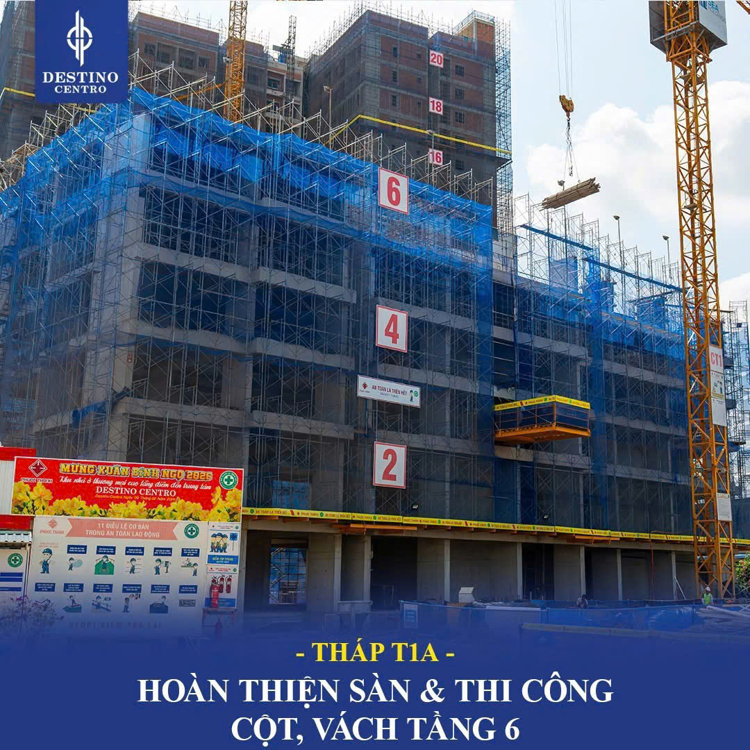 Tiến độ xây dựng căn hộ eleva