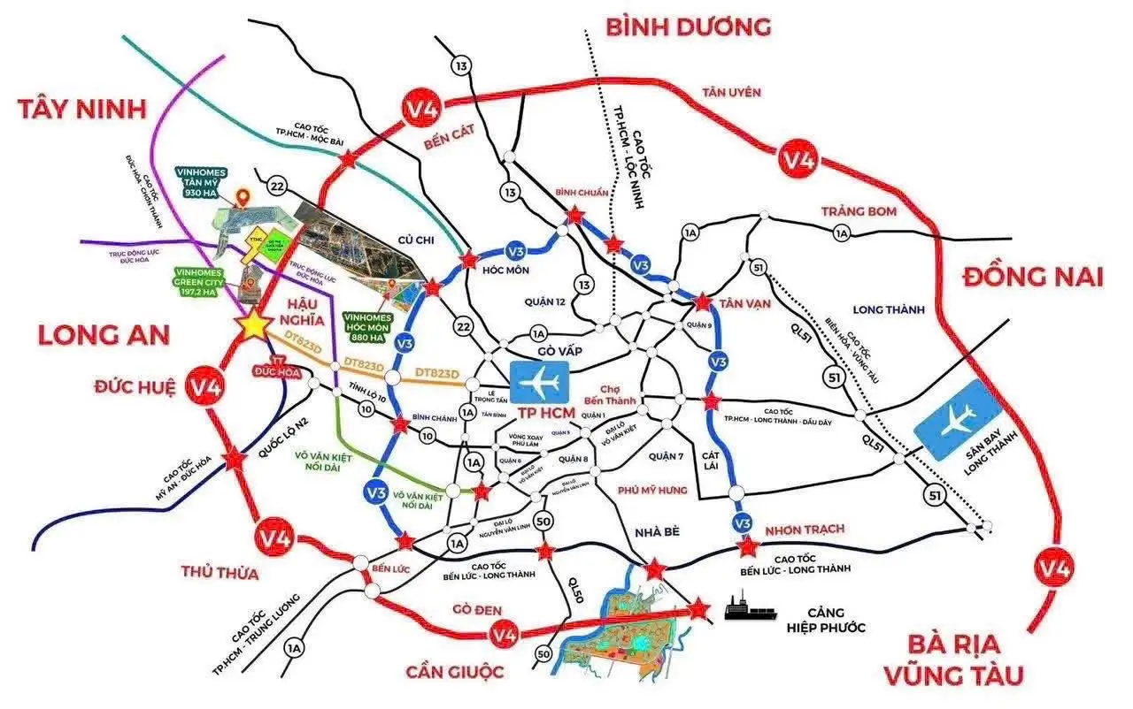 Vinhomes Hóc Môn 3 Vị trí Vinhomes Hóc Môn