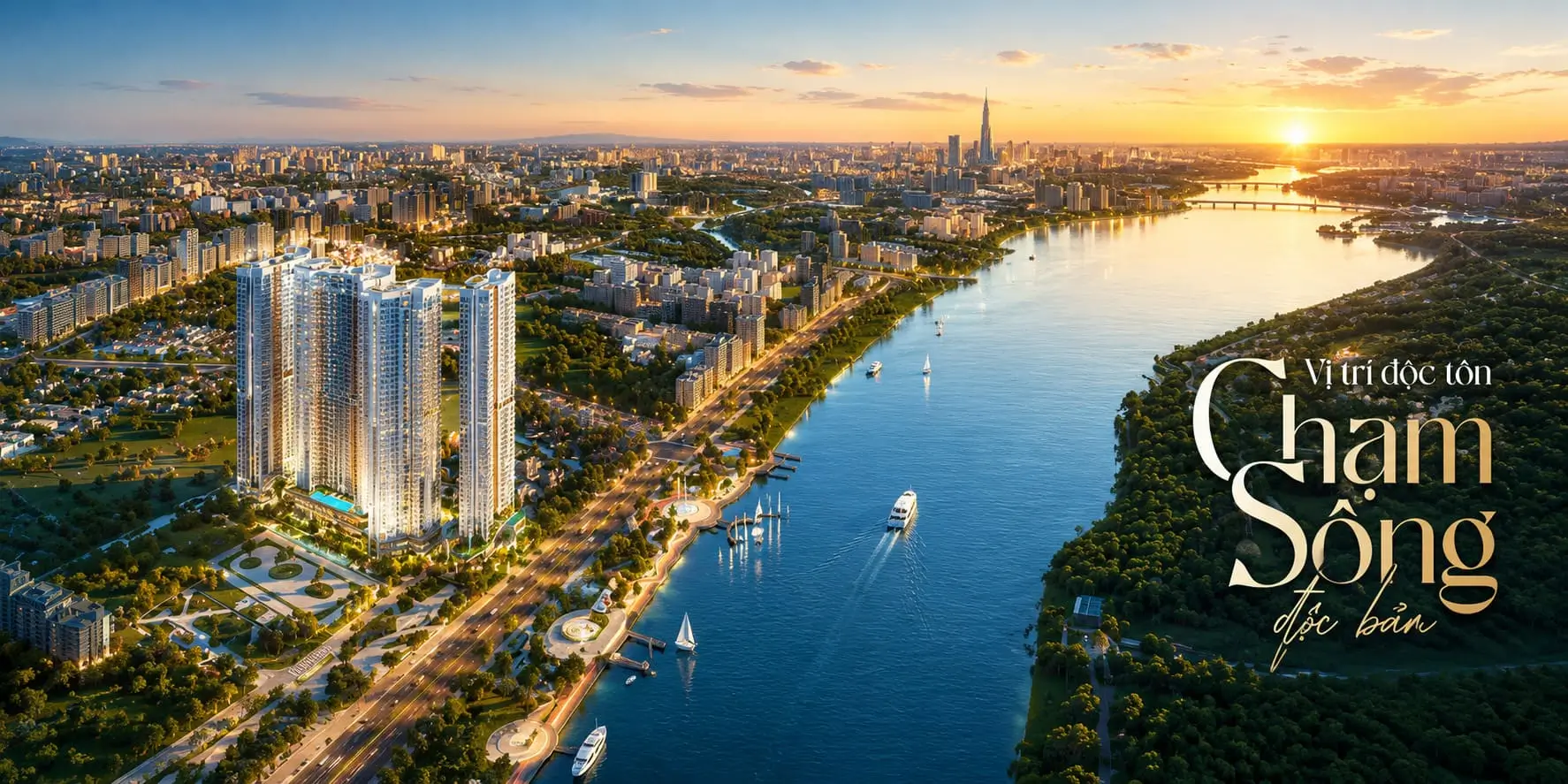 Bản đồ vị trí The Emerald River Park – khoảng cách đến Landmark 81, AEON Mall Bình Dương, Bệnh viện Becamex, Vincom Dĩ An