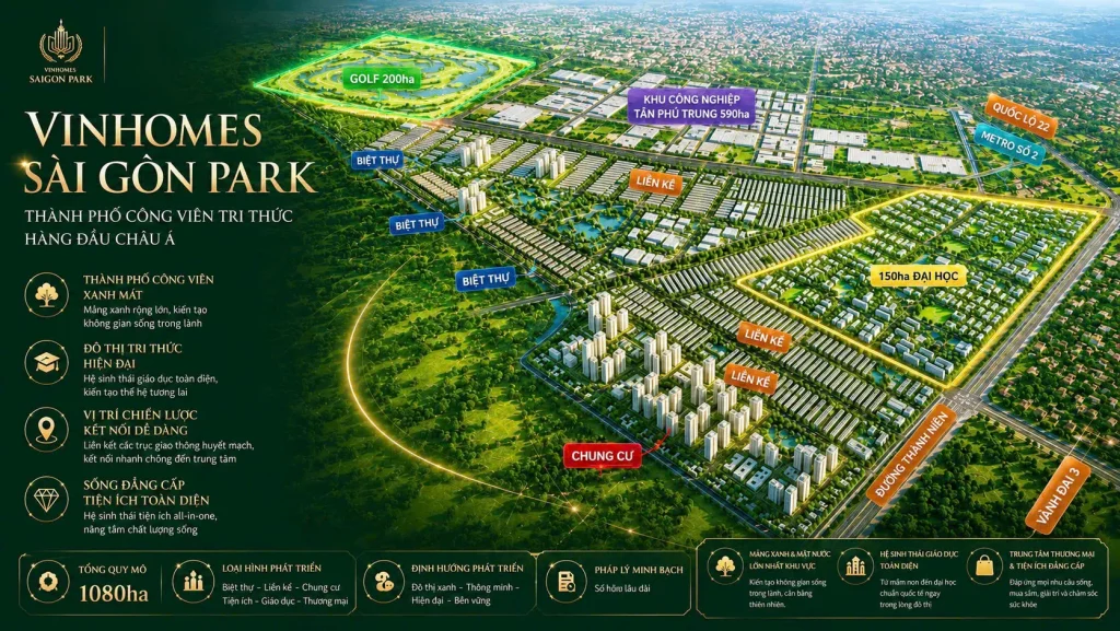 Tổng Quan Vinhomes Saigon Park Vinhomes Hóc Môn