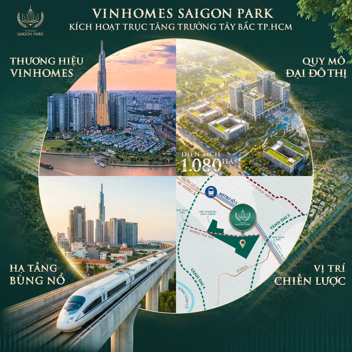 VINHOMES SAIGON PARK | VINHOMES HÓC MÔN 5 Vinhomes Saigon Park Kích Hoạch Trục Tăng Trưởng Tây Bắc