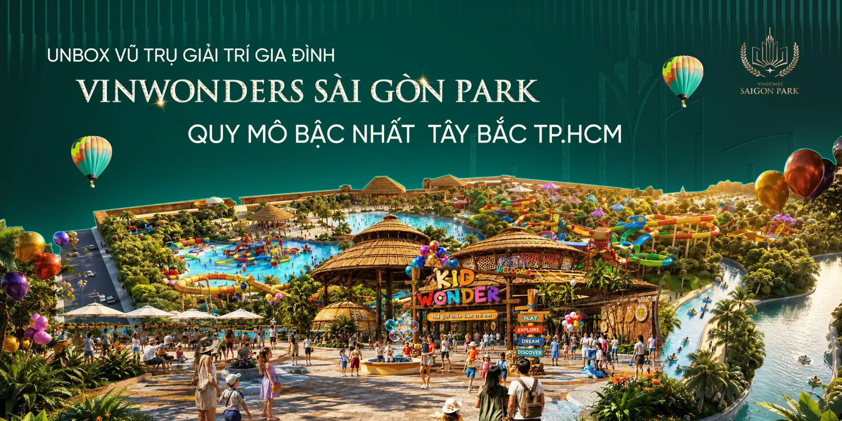 VINHOMES SAIGON PARK | VINHOMES HÓC MÔN 21 Tiện ích khu vui chơi gia đình tại Vinhomes Saigon Park