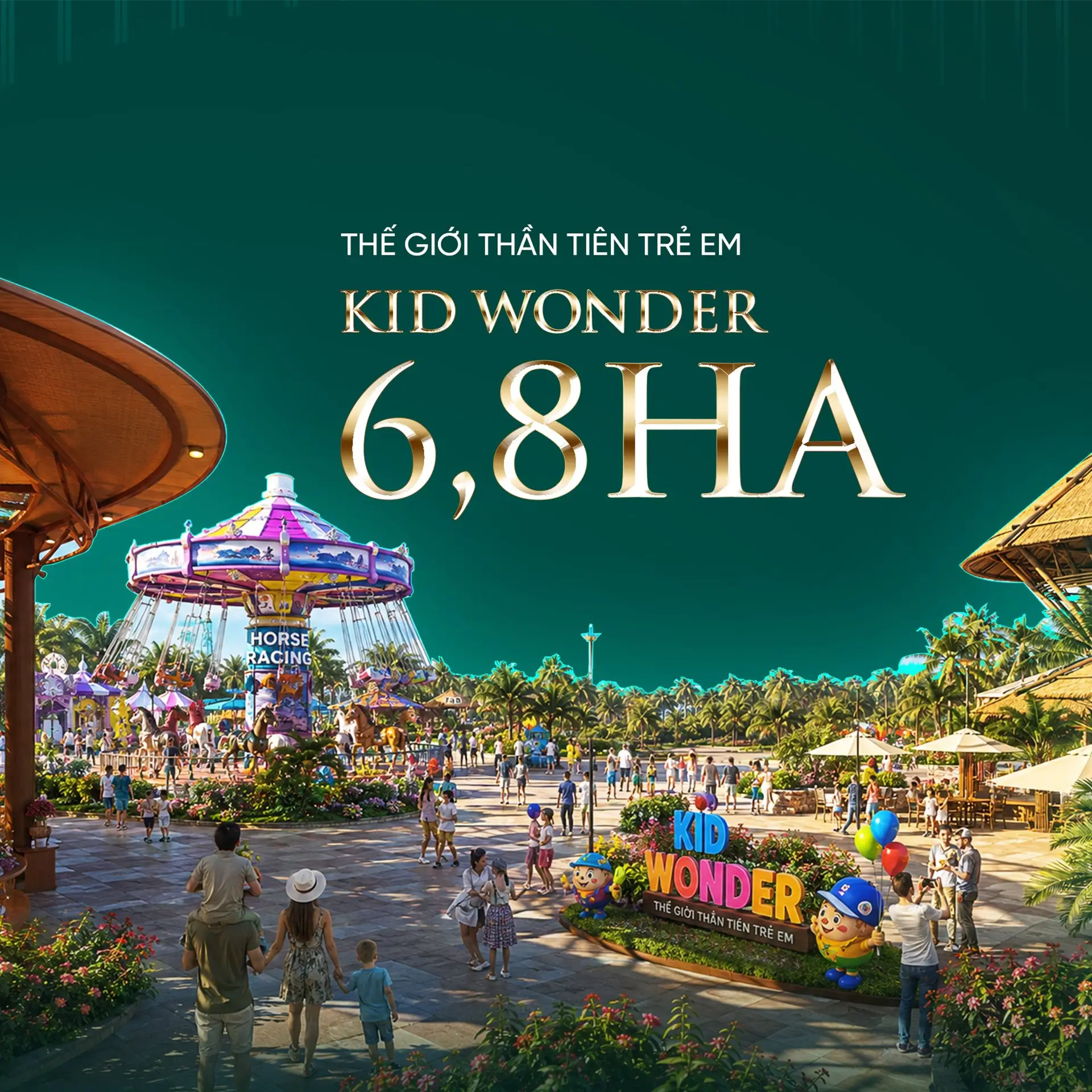VINHOMES SAIGON PARK | VINHOMES HÓC MÔN 23 Tiện ích khu vui chơi gia đình tại Vinhomes Saigon Park