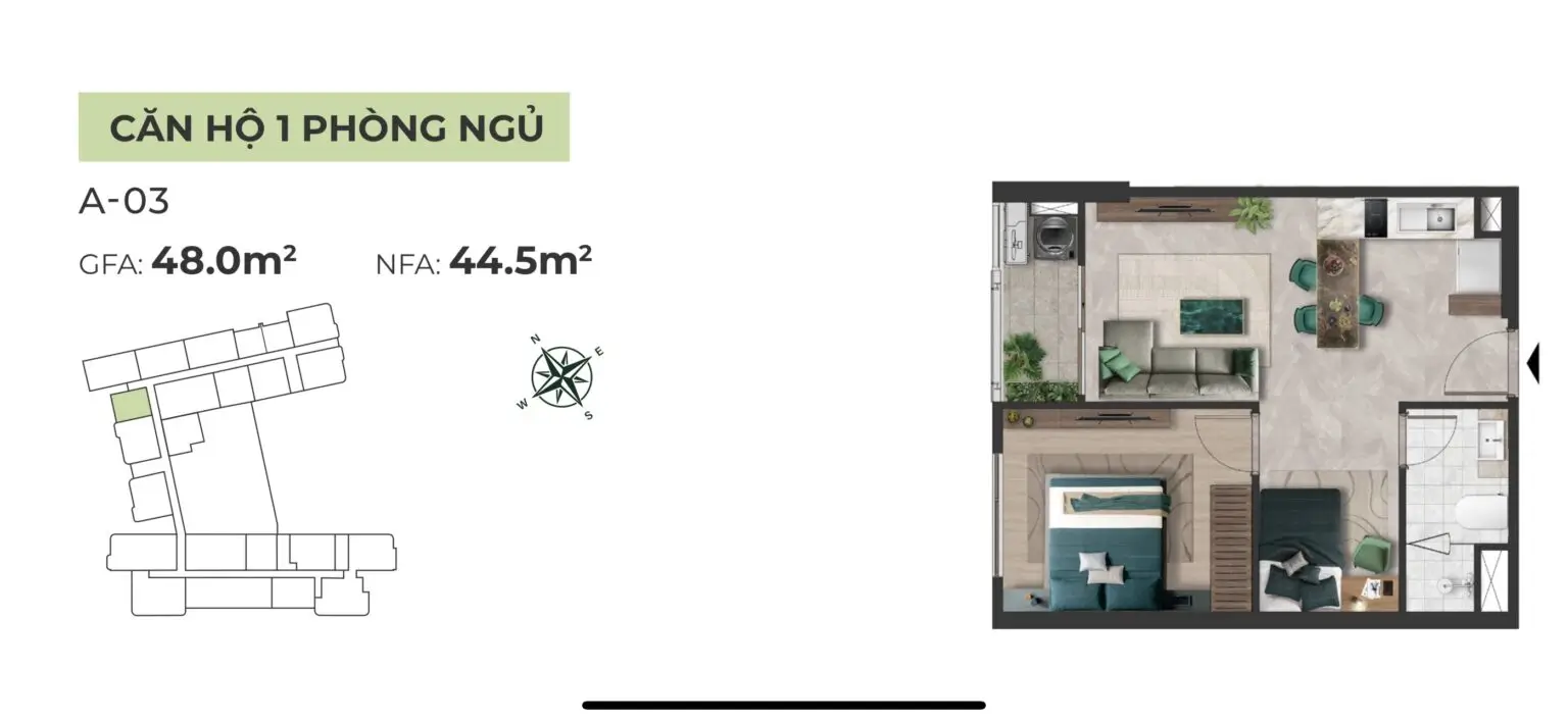 The Emerald Riverpark 8 Layout căn hộ The Emerald River Park