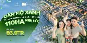 Phối cảnh tổng thể dự án Green Town Bình Tân tại Khu đô thị Vĩnh Lộc, quận Bình Tân, TP.HCM
