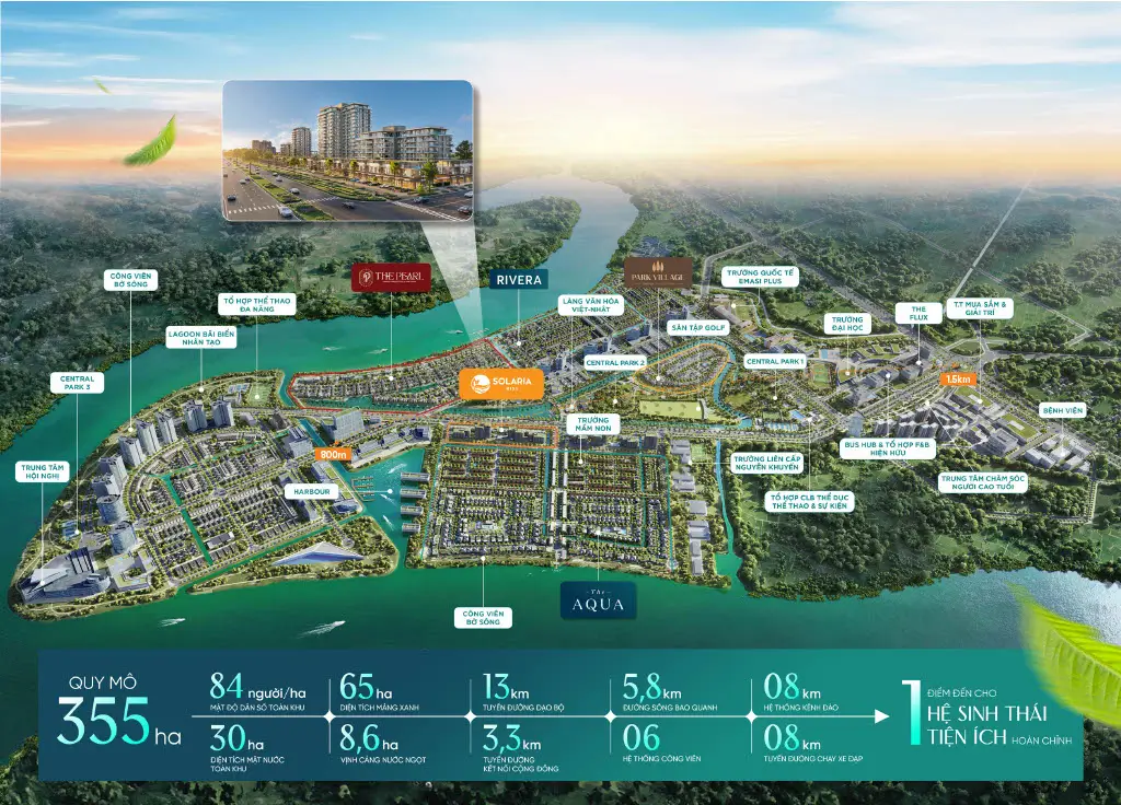 Quy mô mặt bằng dự án Solaria Rise